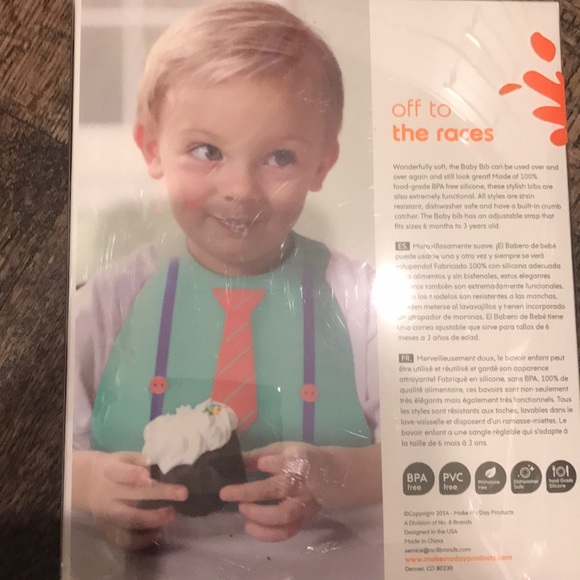 Make My Day Accessories Nwt Baby Bib The Derby By Make My Day Poshmark